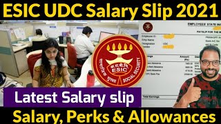 ESIC UDC Salary 2021 🔥 Esic Udc salary after 7th pay commission  Salary Slip amp Allowances 2021 [upl. by Havens]