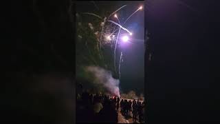 New Year 2024 fireworks in Millwoods Edmonton Canada [upl. by Anahoj210]