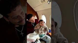 Christian Nodal Presume Momento Padre E Hija Con Inti Desde Francia christiannodal cazzu [upl. by Inaj875]