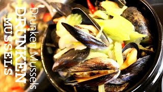 How To Make Drunken Mussels  Moules Marinieres with Wine  Belgian Mussels  Moules Frites Recipe [upl. by Yelrebma9]