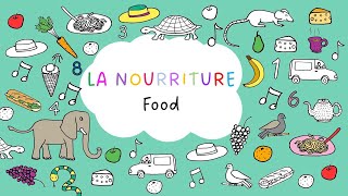 La nourriture  food French vocabulary [upl. by Osswald712]