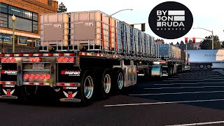 ATS Mods v147 US  Trailer Update new cargoes Produced by jonruda  4K Ultra [upl. by Ayojal817]