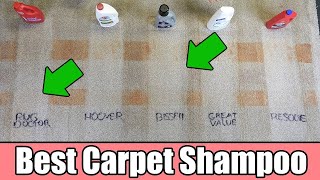 Best Carpet Cleaning Shampoo  5 TESTED  Bissell vs Rug Doctor vs Hoover vs Resolve [upl. by Saphra]