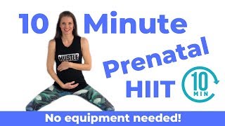 Quick Prenatal Cardio  Pregnancy HIIT Workout [upl. by Attenad511]