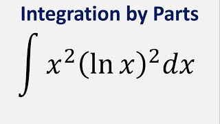 Integration by Parts Integral of x2ln x2 dx [upl. by Zelde554]