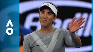 Garbiñe Muguruza v Jessika Ponchet match highlights 1R  Australian Open 2018 [upl. by Leinaj]