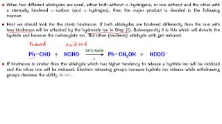 Canizzaro Reaction Mechanism Video Tutorial Part2 by CV Kalyan Kumar [upl. by Sukramed109]