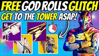 FREE God Rolls amp SOLO Red Border GLITCH Get To The Tower ASAP Candy amp Bungie Loot FARM Destiny 2 [upl. by Timothy]