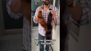 I tip hair extensions at wholesale price  All India delivery Order now  hairextensions trending [upl. by Lerret]