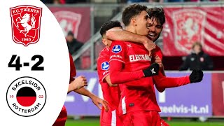 FC Twente VS SBV Excelsior 42 Highlights  Eredivisie 20232024 [upl. by Ulane]