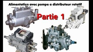 moteur diesel  Pompe dinjection rotative bosch VE  alimentetion et refoulement basse pression [upl. by Ayekal779]