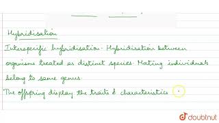 What are intervarietal and interspecific hybridisations   12  STRATEGIES FOR ENHANCEMENT IN [upl. by Bentley]