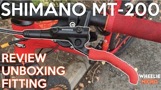 Shimano MT 200 Hydraulic Brake Review Unboxing And Fitting  Carrera Hellcat [upl. by Bello1]