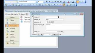 Access 2003 Formulario básico con una tabla  wwwofimaticaparatorpescom [upl. by Luther365]