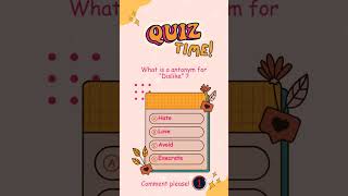 Antonyms quiz  shorts youtubeshorts [upl. by Zaid]