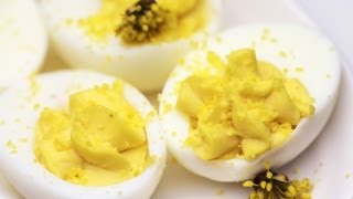 How to Make Deviled Eggs  French Appetizer Recipe 달걀 샐러드 만들기 [upl. by Birgitta546]