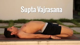 Supta Vajrasana the reclining diamond pose [upl. by Ahsemik]