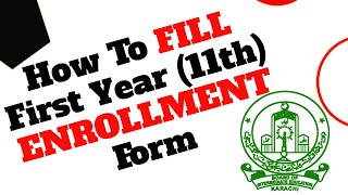 how to fill first year enrolment form complete process Easy way to fill  sindh board  enrollment [upl. by Jourdain336]