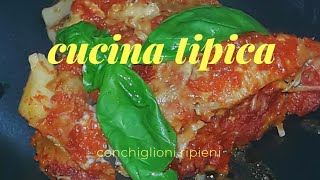 conchiglioni ripieni di melanzane e prosciutto alla Parmigiana [upl. by Tearle]