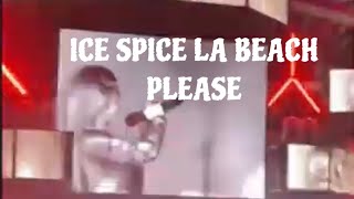 ICE SPICE LIVEBeach Please [upl. by Ddarb]