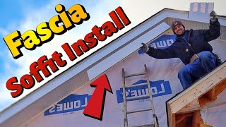 How To Install Soffit And Fascia  In The Peak Of The Roof [upl. by Aceissej842]