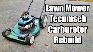 Cleaning a Tecumseh Lawn Mower Carburetor after sitting for years [upl. by Notyalc]