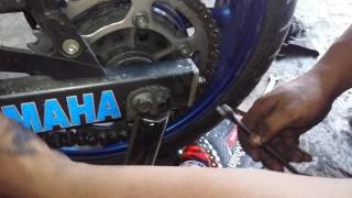 Como cambiar el rodamiento de una moto XJ6N 600 YAMAHA PAR 2 [upl. by Neahs4]