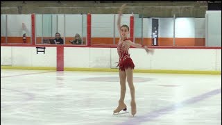 Ava Stephens  2018 Glacier Falls Novice Ladies Final Round FS  The Firebird [upl. by Nothgierc]