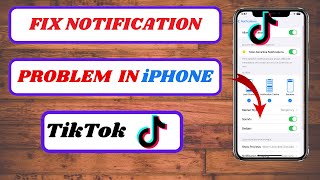 how to fix tiktok notifications not showing iphonenotification not showing on iphone tiktok2024 [upl. by Zaria556]