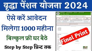 वृद्धा पेंशन ऑनलाइन कैसे करें  vridha pension kaise online kare  vridha pension online apply 2024 [upl. by Benyamin]