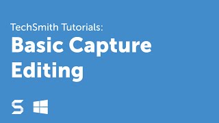 Snagit 13 Basic Capture Editing [upl. by Augustus468]