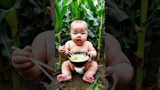 Cute Little baby eating noddles shortvideo cutebaby hoposhorts [upl. by Ring]