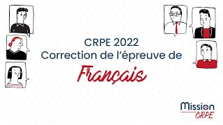 CRPE 2022  Correction de lépreuve de Français [upl. by Akinit678]