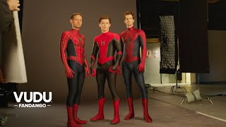 SpiderMan No Way Home Exclusive Featurette  Getting the Spiders Together 2021  Vudu [upl. by Arrad]