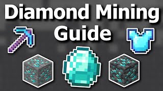 The Ultimate Minecraft 120 Diamond Mining Guide  How to Strip Mine Cave Diamond Fossils amp More [upl. by Oinoitna857]