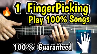 1 Finger Picking Pattern 🔥  Play 100 Songs  Beginners  100  Guaranteed  Easy Guitar Lessons [upl. by Aguayo289]