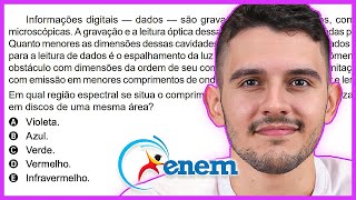 ENEM 2023  Informações digitais — dados — são gravadas em discos ópticos como CD e DVD na forma [upl. by Ahsael]