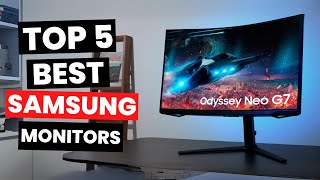 Top 5 Best Samsung Monitors 2024 [upl. by Nosnirb]