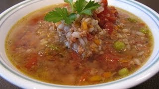 Beef Barley Soup Recipe [upl. by Dlanor346]