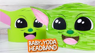 Baby Yoda Headband Craft For Kids [upl. by Bennett]