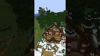 Santas New Home shorts shortsfeed pinkaustria minecraftchristmas [upl. by Athalla]