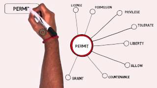 Permit  Thesaurus  Synonyms  Video [upl. by Siramed]