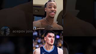 Ja Morant Reacts to 7’5” Zach Edey Drafted by Grizzlies [upl. by Vinay]