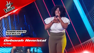 Deborah Henristal  Al final  Audiciones a Ciegas  The Voice Dominicana 2022 [upl. by Bran436]