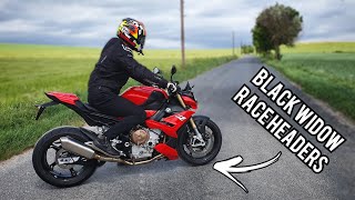 Race Exhaust vs Standard Exhaust Hear the difference on 2022 BMW S1000R Sport [upl. by Lleznov]