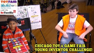 Chicago Young Inventor Challenge Winners at Toy Fair 2016 [upl. by Aerdnaeel]