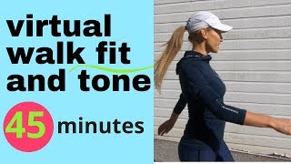 WALKING AT HOME  INDOOR WALKING WORKOUT  45 MINUTE LOW IMPACT CARDIO FOR WEIGHT LOSS amp TONING [upl. by Cresa]