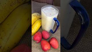 Apple Banana Shake is the best😍  Nature Village Life 😋😋😋shorts [upl. by Rodl632]