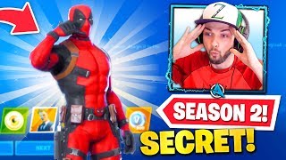 NEW DEADPOOL SECRET SKIN in Fortnite Chapter 2 Season 2 BATTLEPASS [upl. by Jasun]