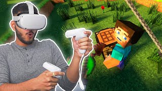 Playing Minecraft in VR 3D Gaming [upl. by Cosetta633]